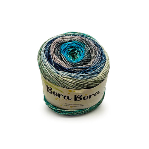 Bora Bora Mondial Cotone Egitto 70% Bambù 30% Grigio Blu Puffo Ferro 929