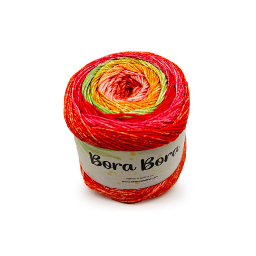 Bora Bora Mondial Cotone Egitto 70% Bambù 30% Rosa Arancio Anguria Verde 924