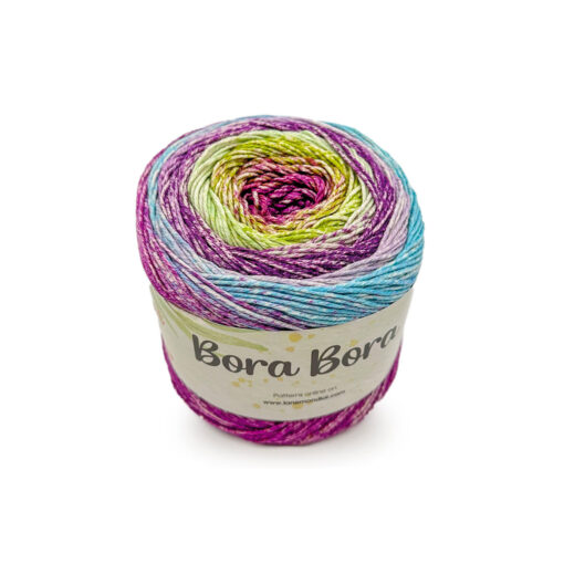 Bora Bora Mondial Cotone Egitto 70% Bambù 30% Viola Azzurro Lilla Verde 926