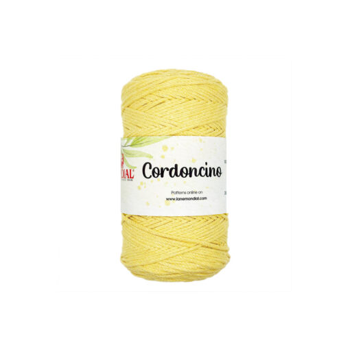 Cordoncino Mondial Cotone Rigenerato 100% Giallino 712