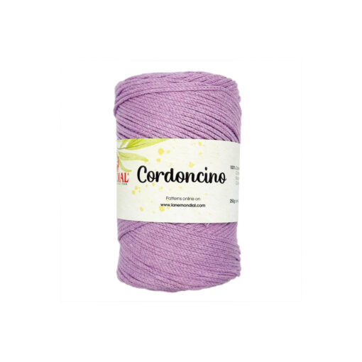 Cordoncino Mondial Cotone Rigenerato 100% Lilla 717
