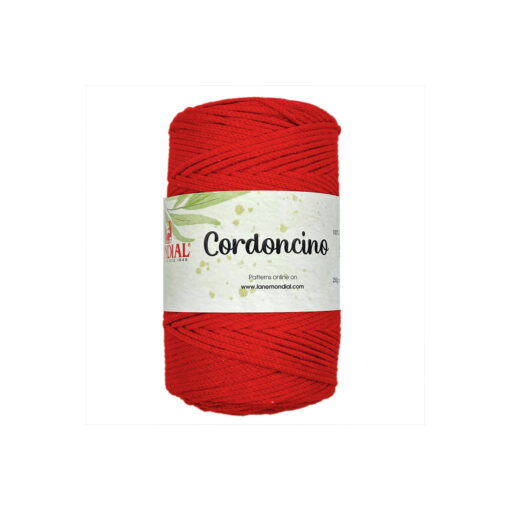 Cordoncino Mondial Cotone Rigenerato 100% Rosso 714