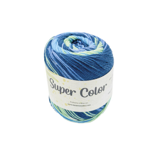 Super Color Mondial Cotone Egitto 100% Blu Verdino Azzurro Intenso 447