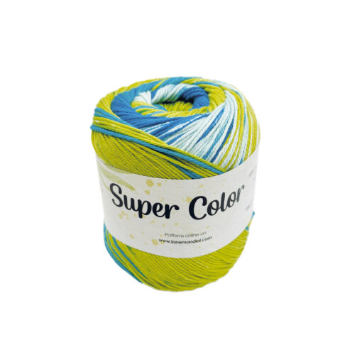 Super Color Mondial Cotone Egitto 100% Turchese Verde Azzurro 446