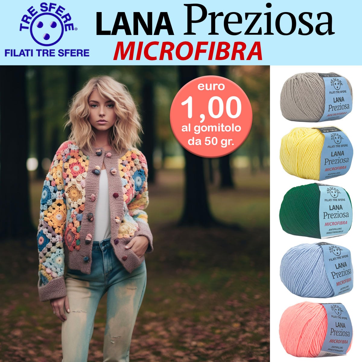 lana preziosa tre sfere cardigan granny